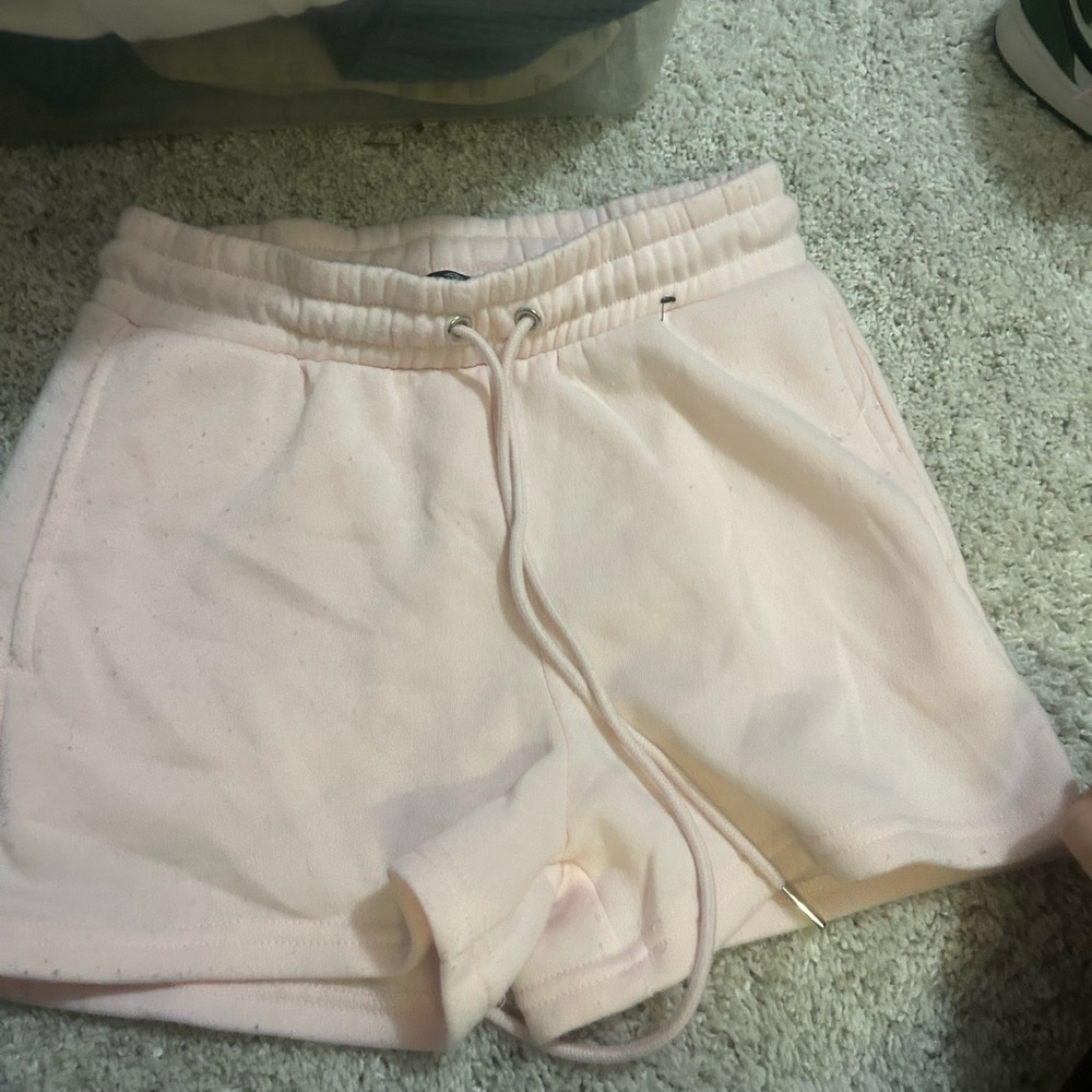 pink sweat shorts